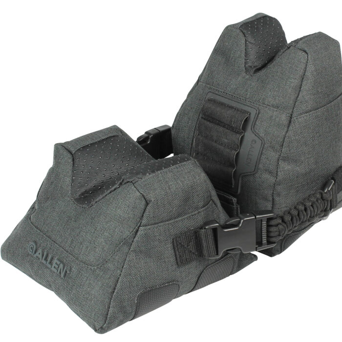 Allen 18417 Eliminator  Prefilled Front and Rear Bag, Gray Polyester, Side Release Buckles, Weighs 4.50 lbs., 11.50" L x 7.50" H