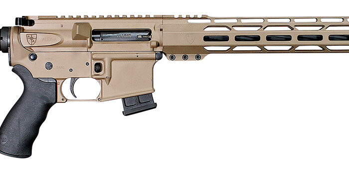 Alexander Arms RTA17DE Tactical  17 HMR 10+1 18" Black Fluted/Threaded Barrel, Picatinny Rail Flat Dark Earth Cerakote Aluminum Receiver, Black B5 Bravo Synthetic Stock