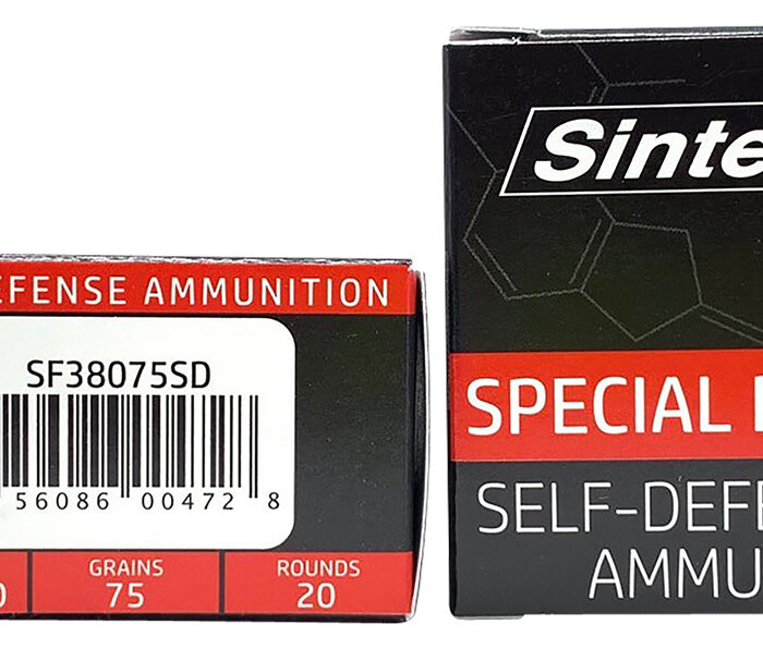 SinterFire Inc SF38075SD Special Duty (SD)  380ACP 75gr Lead Free Frangible Hollow Point 20 Per Box/10 Case