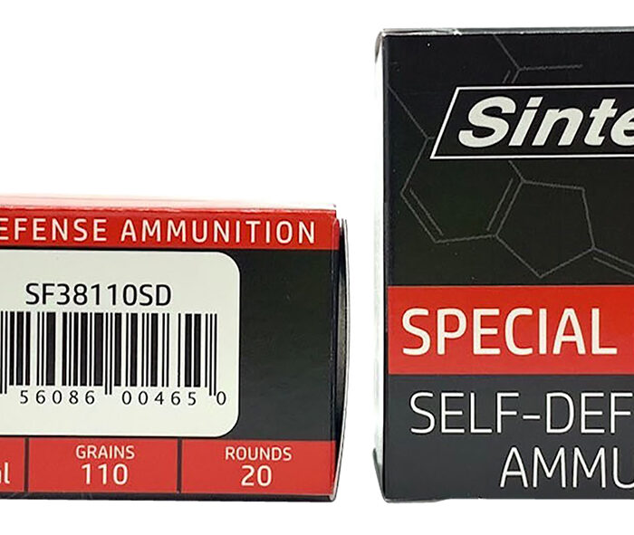 SinterFire Inc SF38110SD Special Duty (SD)  38Special 110gr Lead Free Frangible Hollow Point 20 Per Box/10 Case