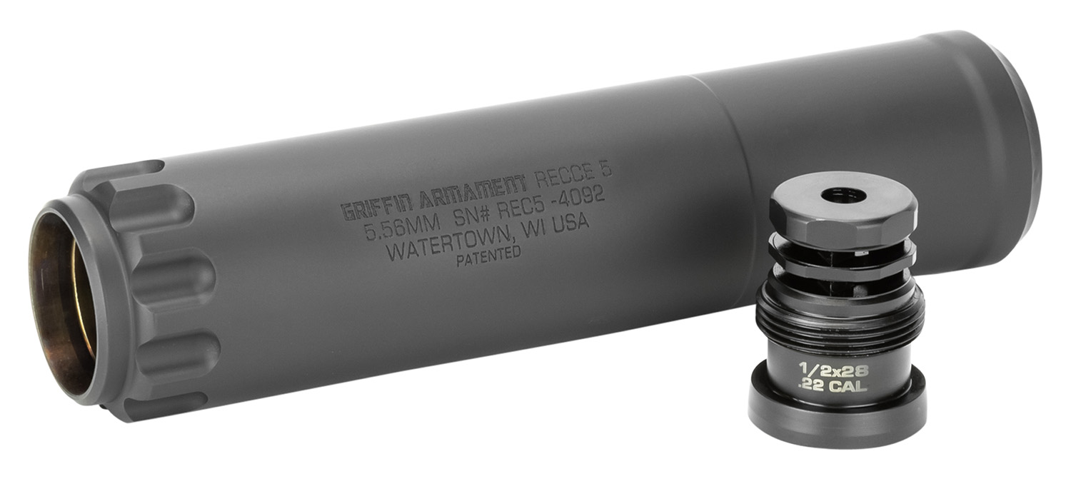Griffin Armament GAREC5-W Recce 5 22 Cal 1.47"D Black Cerakote Stainless Steel 5.56 Taper Mount 3 Griffin Armament GAREC5-W Recce 5 22 Cal 1.47"D Black Cerakote Stainless Steel 5.56 Taper Mount