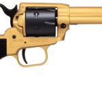 Heritage Mfg RR22S4 Rough Rider 22 LR 6 Shot 4.75" Gold Cerakote Steel Barrel & Frame, Black Satin Cylinder, Black Polymer Grips Features Black Accents 1 149100