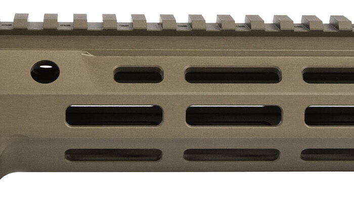 Geissele Automatics 05651S Super Modular Rail MK16 9.50" M-LOK, Desert Dirt Aluminum for AR Platform, Barrel Nut Included