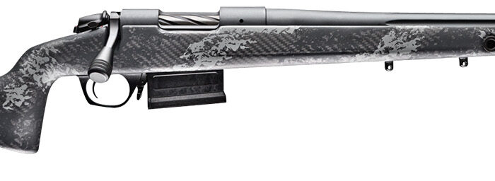Bergara Rifles B14S752 B-14 Crest 6.5 Creedmoor 3+1 20" Fluted/Threaded, Sniper Gray Cerakote Barrel/Rec, Monte Carlo Carbon Fiber Stock with Black & Gray Splatter, Omni Muzzle Brake
