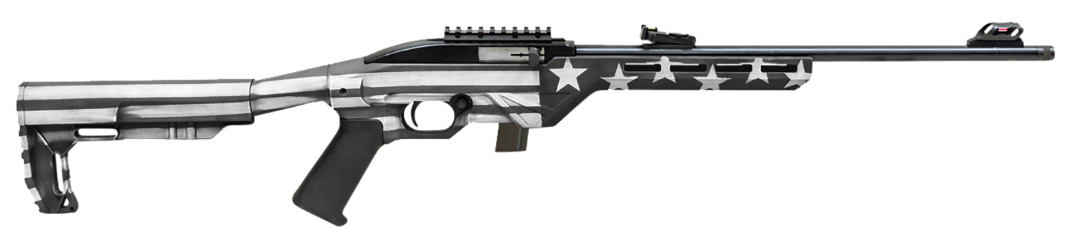 Citadel CIT22LRBUSG Trakr 22 LR 10+1 18" Blued Steel Threaded Barrel & Receiver, Gray Flag Synthetic Stock 3 Citadel CIT22LRBUSG Trakr 22 LR 10+1 18" Blued Steel Threaded Barrel & Receiver, Gray Flag Synthetic Stock
