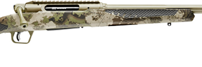 Savage Arms 58024 Impulse Big Game 308 Win 4+1 22" Threaded, Hazel Green Barrel/Rec, Woodland Camo AccuStock with AccuFit, Includes Detachable Box Mag