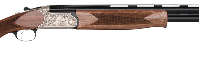 Charles Daly 930344 202A  Full Size 28 Gauge Break Open 3" 2rd 26" Blued Vent Rib Barrel, Silver Engraved Aluminum Receiver, Checkered Walnut Stock