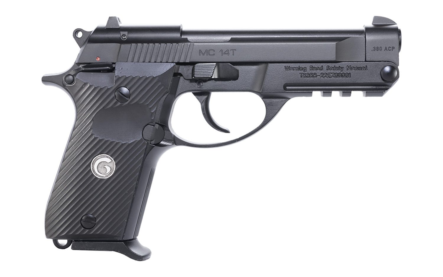 EAA GIRSAN 390850 MC 14T Solution Compact Frame 380 ACP 13+1, 4.50" Black Steel Tip-Up Barrel, Serrated Steel Slide & Aluminum Frame w/Picatinny Rail, Black Checkered Polymer Grip Ambidextrous 3 EAA GIRSAN 390850 MC 14T Solution Compact Frame 380 ACP 13+1, 4.50" Black Steel Tip-Up Barrel, Serrated Steel Slide & Aluminum Frame w/Picatinny Rail, Black Checkered Polymer Grip Ambidextrous
