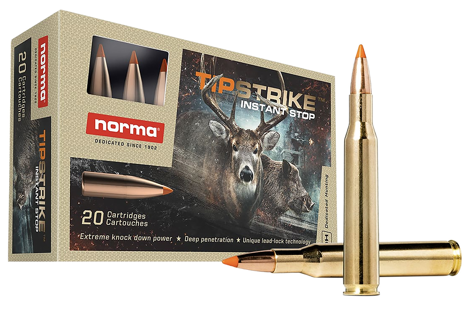 Norma Ammunition 20169292 Dedicated Hunting Tipstrike 270Win 140gr Polymer Tip 20 Per Box/10 Case 3 Norma Ammunition 20169292 Dedicated Hunting Tipstrike 270Win 140gr Polymer Tip 20 Per Box/10 Case