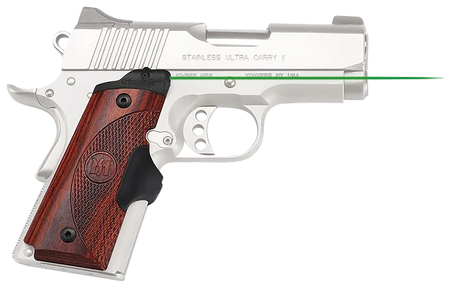 Crimson Trace LG902G Lasergrips Master Series 1911 Compact, Green Laser Rosewood 3 Crimson Trace LG902G Lasergrips Master Series 1911 Compact, Green Laser Rosewood