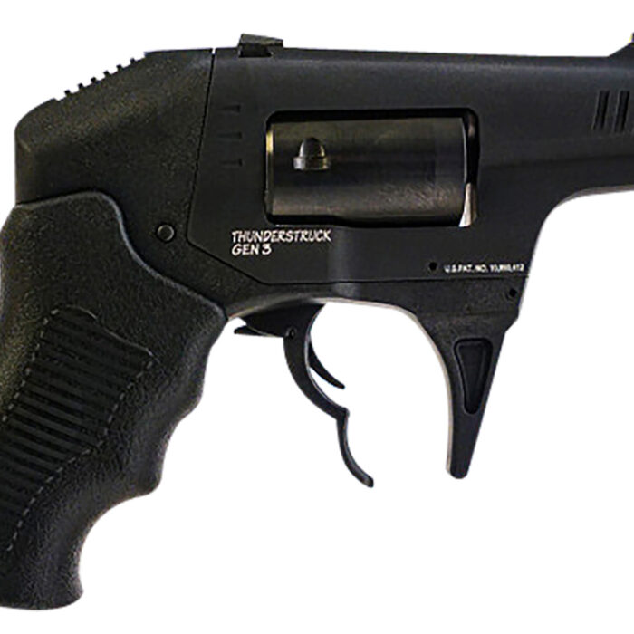 Standard Mfg S333GENIII Thunderstruck Gen III 22 WMR 8rd Shot 2.25" Black Double Barrel Black Hardcoat Anodized Aluminum Frame Black Cylinder Black Finger Grooved Polymer Grips