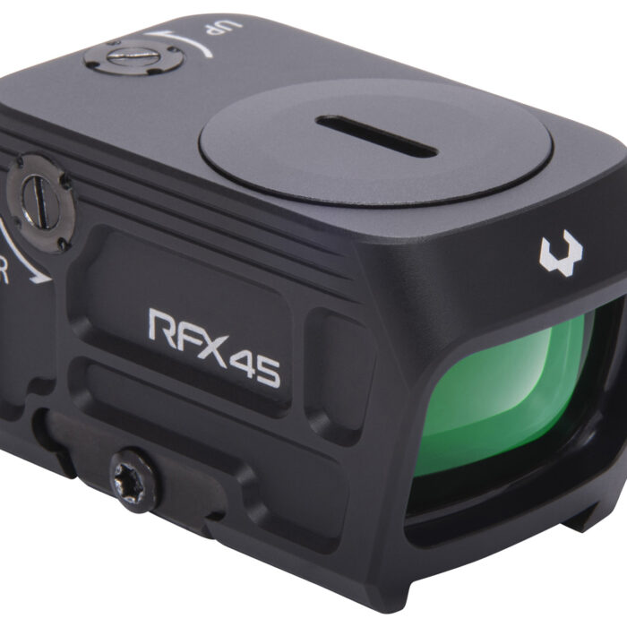 Viridian 9810058 RFX45  Black Anodized 1 x 24 mm x 15.5 mm 5 MOA Green Dot ACRO/Docter