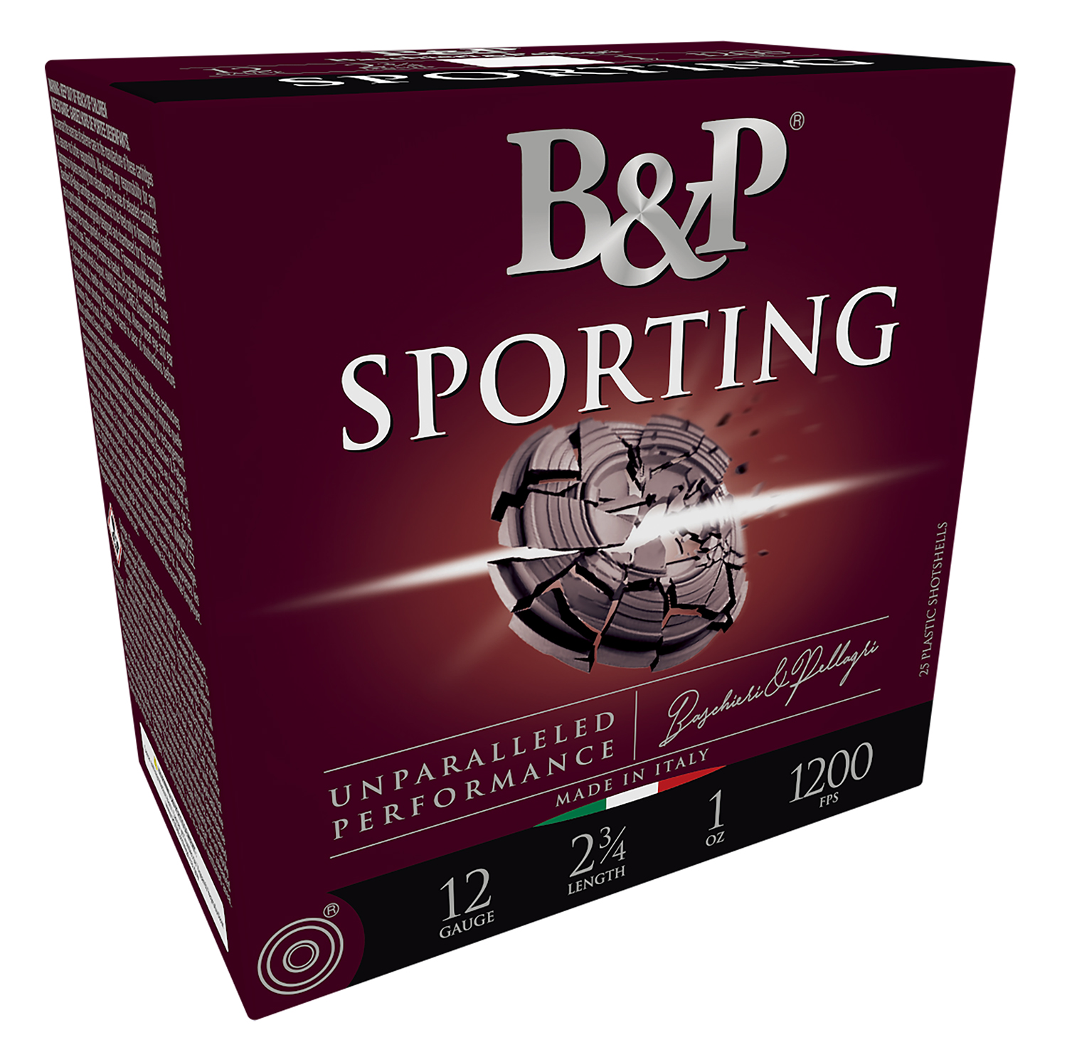 B&P 12B1SCL7 Sporting Clay 12Gauge 2.75" 1oz 7.5Shot 25 Per Box/10 Case 3 B&P 12B1SCL7 Sporting Clay 12Gauge 2.75" 1oz 7.5Shot 25 Per Box/10 Case