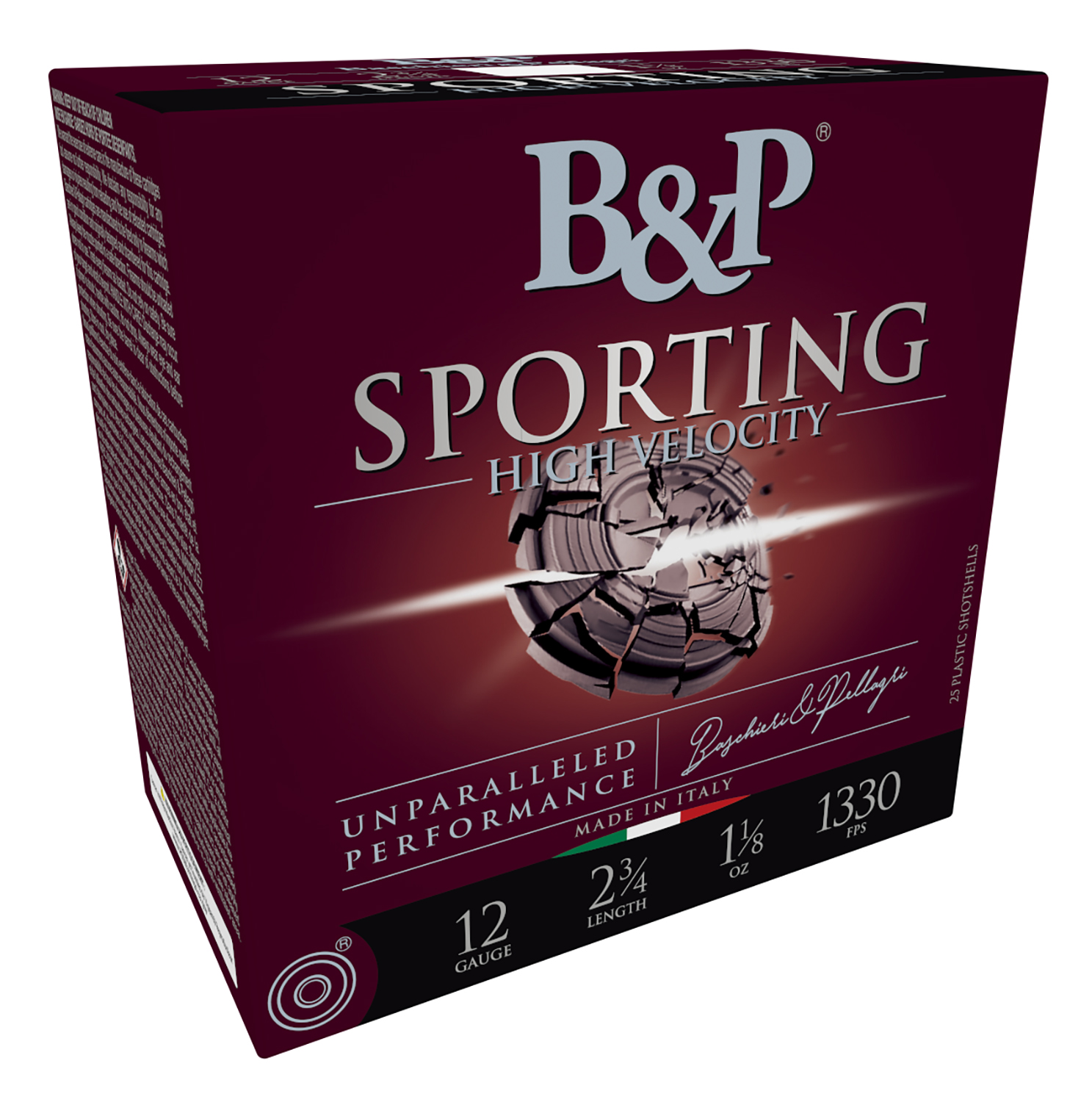B&P 12B8SCH8 Sporting Clay 12Gauge 2.75" 1 1/8oz 8Shot 25 Per Box/10 Case 3 B&P 12B8SCH8 Sporting Clay 12Gauge 2.75" 1 1/8oz 8Shot 25 Per Box/10 Case