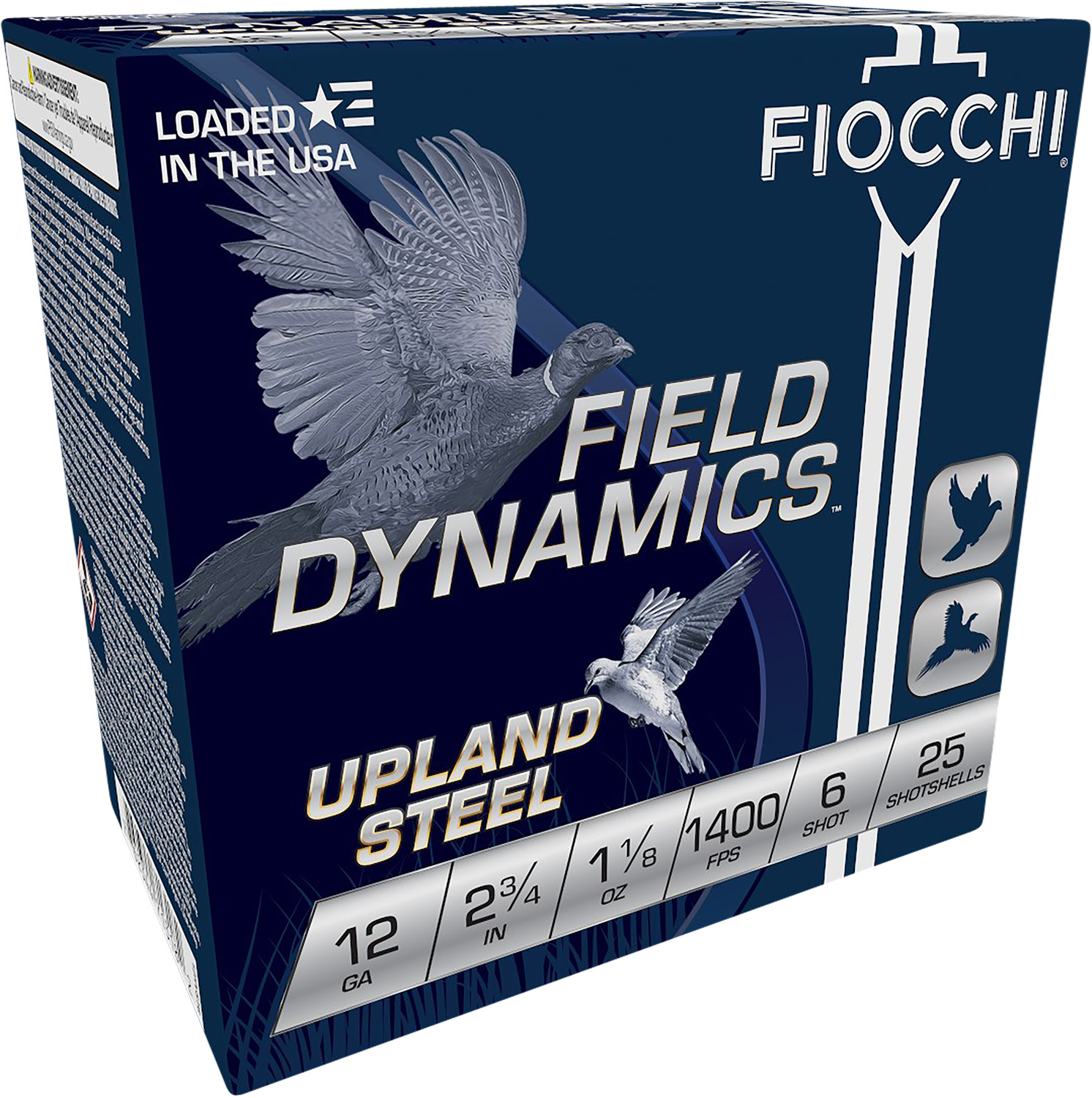 Fiocchi 12HVST6 Field Dynamics Upland Steel 12Gauge 2.75" 1 1/8oz 6Shot 25 Per Box/10 Case 3 Fiocchi 12HVST6 Field Dynamics Upland Steel 12Gauge 2.75" 1 1/8oz 6Shot 25 Per Box/10 Case