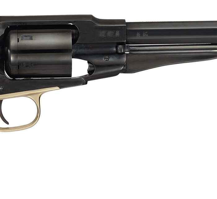 Cimarron PREACHER 1858 Preacher 45 Colt (LC) 44 Cal 6 Shot 8" Blued Barrel/Blued Cylinder/Blued w/Gold Frame Walnut Grip