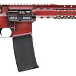 Black Rain Ordnance BROWTPRB Spec 15+ We The People 5.56x45mm NATO 30+1 16", Red Battleworn with Deep Engraving, 15" Slim M-LOK, Magpul Grip/Carbine Stock, Castle Flash Hider 1 158562
