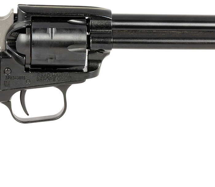 Heritage Mfg RR22B6PGHOL Rough Rider  22 LR 6 Shot, 6.50" Black Oxide Steel Barrel, Black Oxide Zinc Alloy Frame, Black Oxide Cylinder, Black Polymer Grip, Exposed Hammer