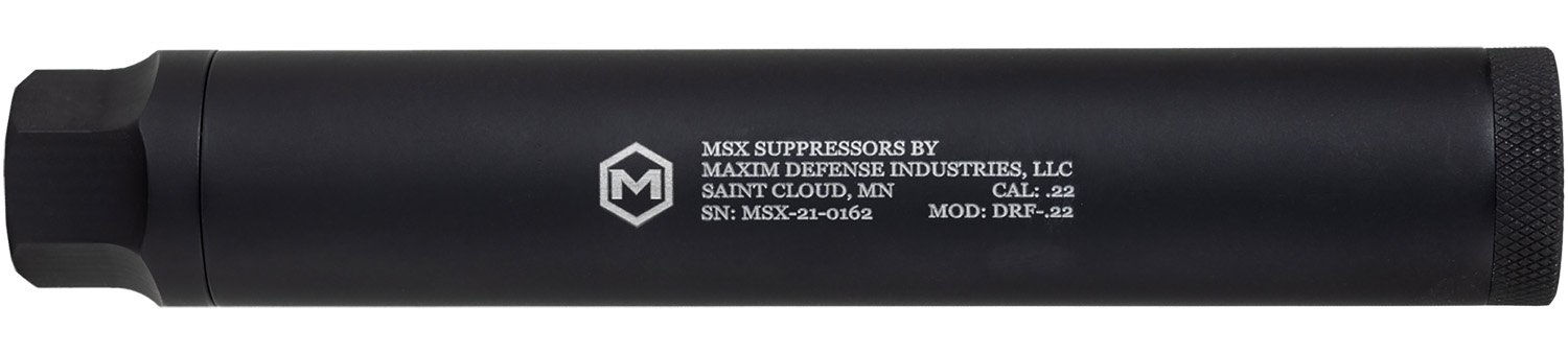 Maxim Defense MXM48351 DRF 22 Cal (Rimfire), 5.90" Black Titanium/Aluminum, 1/2"-28 tpi Direct Thread Mount 3 Maxim Defense MXM48351 DRF 22 Cal (Rimfire), 5.90" Black Titanium/Aluminum, 1/2"-28 tpi Direct Thread Mount