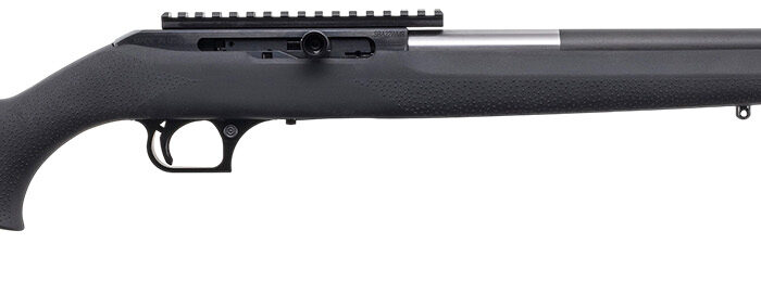 Magnum Research SBA22WMH Magnum Lite Straight Bolt 22 WMR 9+1 19" Black Threaded Barrel, Black Anodized Aluminum Receiver w/Picatinny Rail, Black Hogue OverMolded Polymer Stock