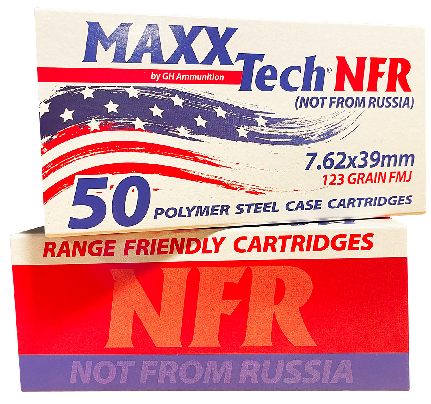 MaxxTech MTNFR762 NFR 7.62x39mm 123gr Full Metal Jacket 50 Per Box/10 Case 3 MaxxTech MTNFR762 NFR 7.62x39mm 123gr Full Metal Jacket 50 Per Box/10 Case