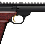 Browning 051528490 Buck Mark Field Target 22 LR 10+1 5.50" Matte Blued Heavy Bull Barrel, Matte Black Serrated w/Picatinny Rail Slide & Aluminum Frame w/Laminate Cocobolo Target Grip 1 161374
