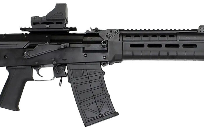 JTS Shotgun M12AKT2.1 M12AK T1 12 Gauge Semi-Auto 5+1 (2.75") 3" 18.70" Chrome-Lined Barrel, Black, M-Lok Handgaurd, Fixed Stock, Adj. Gas Block, 3 Chokes, Includes Red Dot