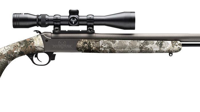 Traditions CR5-843304434 NitroFire VAPR w/Scope 50 Cal 209 Primer 26" Sniper Gray Cerakote Fluted & Tapered Barrel, Drilled & Tapped Receiver, Veil Alpine Fixed Synthetic Stock, 3-9x40mm Duplex