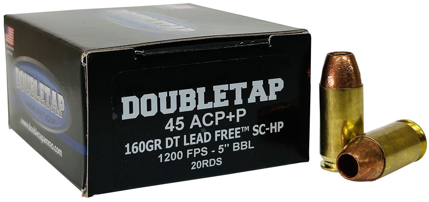 DoubleTap Ammunition 45A160XM 45ACP 160gr Lead Free Hollow Point 20 Per Box/50 Case 3 DoubleTap Ammunition 45A160XM 45ACP 160gr Lead Free Hollow Point 20 Per Box/50 Case