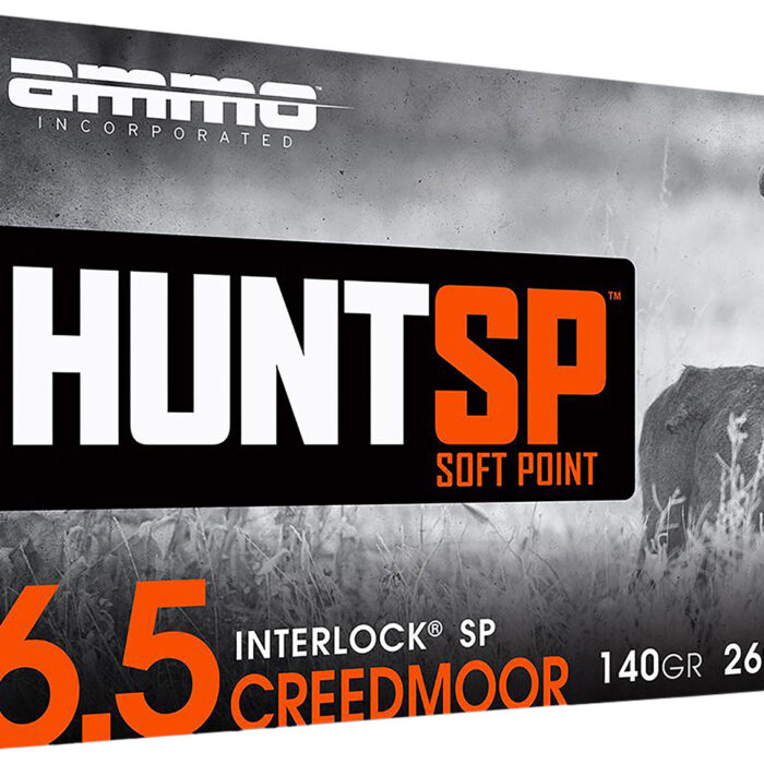 Ammo Inc 65CM140SPA20 Hunt  6.5Creedmoor 140gr Soft Point 20 Per Box/10 Case