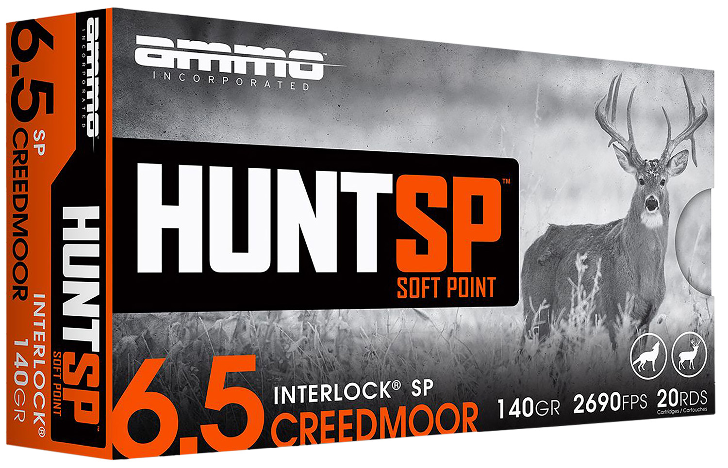 Ammo Inc 65CM140SPA20 Hunt 6.5Creedmoor 140gr Soft Point 20 Per Box/10 Case 3 Ammo Inc 65CM140SPA20 Hunt 6.5Creedmoor 140gr Soft Point 20 Per Box/10 Case