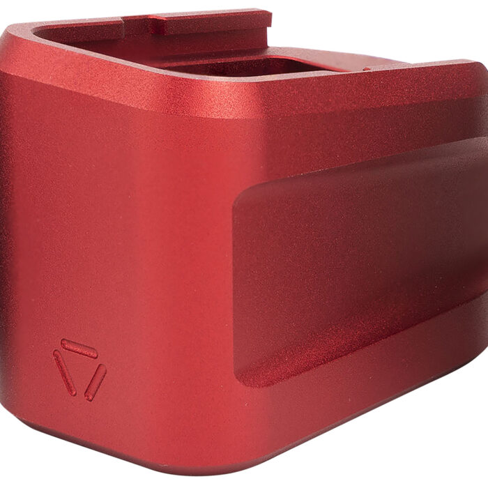 Strike Industries EMPALG19RED Extended Mag Plate  Fits Glock G19 Red 6061 T-6 Aluminum