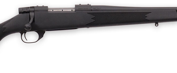 Weatherby VYT243NR0T Vanguard Synthetic Compact 243 Win 4+1 20" Matte Blued #1 Threaded Barrel, Matte Blued Drilled & Tapped Steel Receiver, Black Adjustable Synthetic Stock