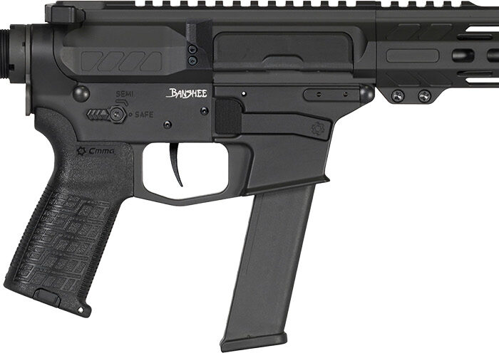 CMMG 40A330FAB Banshee MKGS 40 S&W 22+1 8" Black Nitride Medium Taper Threaded Barrel, EML 7" M-LOK Handguards, Black Armor Cerakote Aluminum Picatinny Rail Receiver, CMMG Zeroed Grips, Ambidextrous