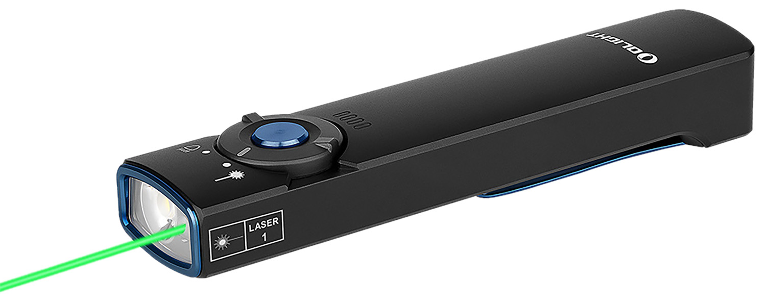 Olightstore Usa Inc ARKFELDBKCW Arkfeld Black Anodized 1/15/60/300/1,000 Lumens White LED Green Laser 3 Olightstore Usa Inc ARKFELDBKCW Arkfeld Black Anodized 1/15/60/300/1,000 Lumens White LED Green Laser