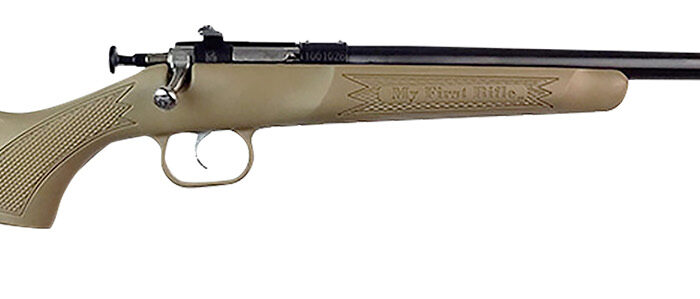 Crickett KSA235 My First Rifle  22 S/L/LR Single Shot 16.10" Blued Barrel & Receiver, Desert Tan Synthetic Fixed Stock