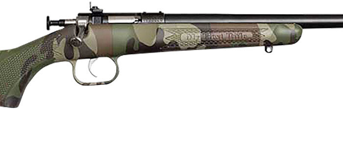 Crickett KSA2170 My First Rifle Gen2 22 S/L/LR Single Shot 16.10" Blued Barrel & Receiver, M81 Woodland Camo Synthetic Fixed Stock, EZ Loader