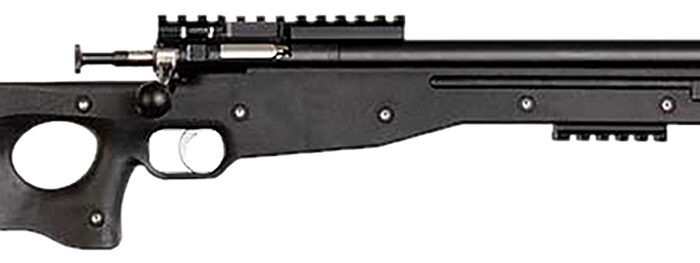 Crickett KSA2150-BLK Precision  Full Size 22 LR Single Shot 16.10" Blued Threaded Bull Barrel, Blued Crickettinny Rail Steel Receiver, Black Synthetic Adj LOP Stock