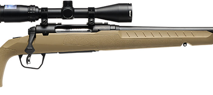 Savage Arms 32170 Axis 2 XP Combo 30-06 Springfield 4+1 22" Black Sporter Barrel, Black Drilled & Tapped Steel Receiver, Fixed Flat Dark Earth Synthetic Stock, Right Hand, Boresighted 3-9x40