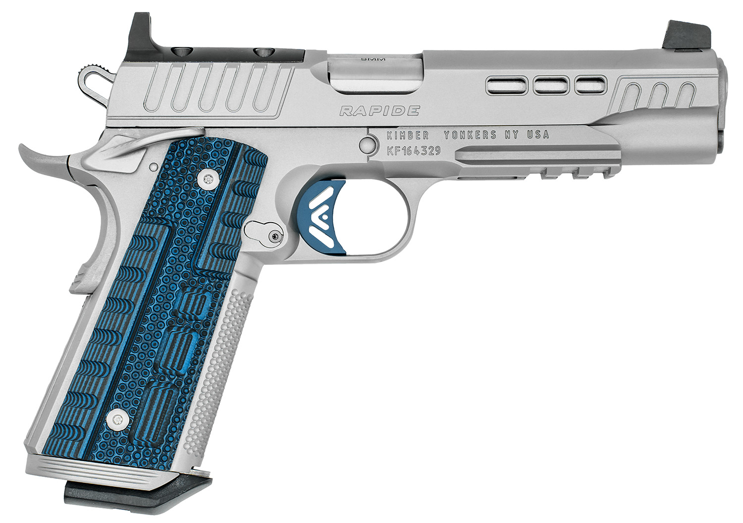Kimber Mfg.,inc 3000454 Rapide ICE OR 45 ACP 8+1 5" Stepped Cocking Serrations Stainless Steel Slide G-10 Grip 3 Kimber Mfg.,inc 3000454 Rapide ICE OR 45 ACP 8+1 5" Stepped Cocking Serrations Stainless Steel Slide G-10 Grip