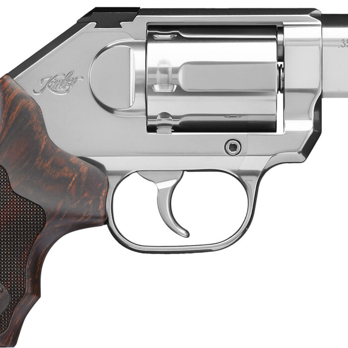 Kimber Mfg, Inc 3400009CA K6S DCR *CA Compliant DAO 357 Mag 6 Shot 2" Satin Silver Stainless Steel Barrel & Cylinder, Satin Silver Stainless Steel Frame, Laminated Wood Grip, Concealed Hammer