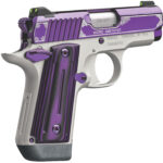 Kimber Mfg.,inc 3300160 Micro Amethyst NS 380 ACP 7+1 2.75" Amethyst purple PVD Stainless Steel Slide Satin Silver G10 Grip 2 170621