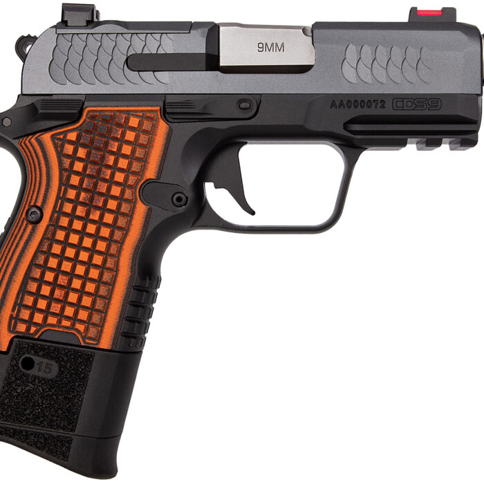 Kimber Mfg.,inc 3600004 CDS9  9mm 15rd 3.64" Black KimPro II Optic Ready Stainless Steel Slide Gray KimPro II G10 Grip