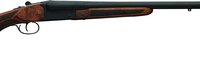 Charles Daly 930387 500 Coach 20 Gauge Break Open 3" 2rd 20" Black Side By Side Barrel, Steel Receiver, Fixed w/Pistol Grip Checkered Walnut Walnut Stock