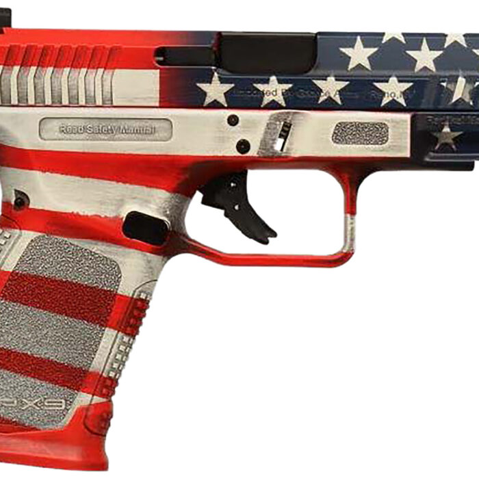 Gforce Arms GFRPX3C9USA Exodus  9mm Luger 15+1 4.02" Black Steel Barrel, USA Cerakote Serrated Steel Slide, USA Cerakote Polymer Frame w/Accessory Rail, Textured Grip