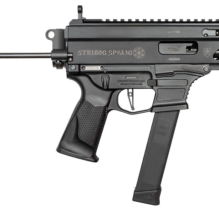 Grand Power 810091152867 Stribog SP9A3G 9mm Luger 8" Black PDW Tailhook Brace