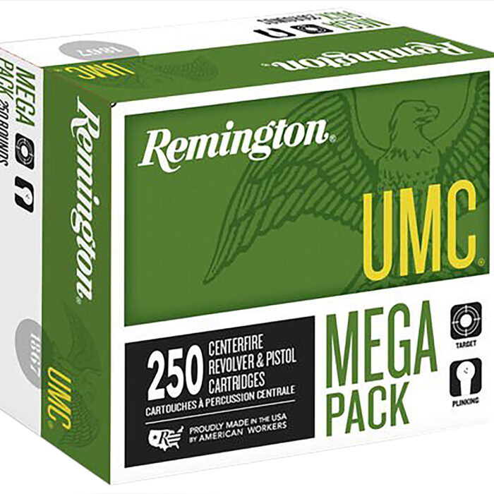 Remington Ammunition 23731 UMC Mega Pack 38Special 130gr Full Metal Jacket 250 Per Box/4 Case