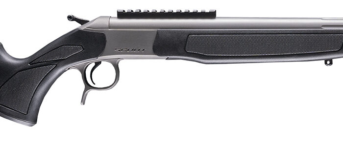 CVA CR4438S Scout Takedown 350 Legend 1rd 22" Stainless Fluted Threaded Barrel, Stainless Steel Receiver w/Picatinny Rail, Adj Comb & LOP Black Synthetic Stock