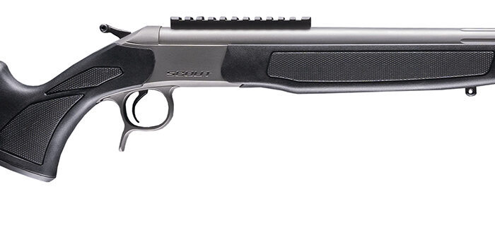 CVA CR4442S Scout Takedown 45-70 Gov 1rd 22" Stainless Fluted Threaded Barrel, Stainless Steel Receiver w/Picatinny Rail, Adj Comb & LOP Black Synthetic Stock