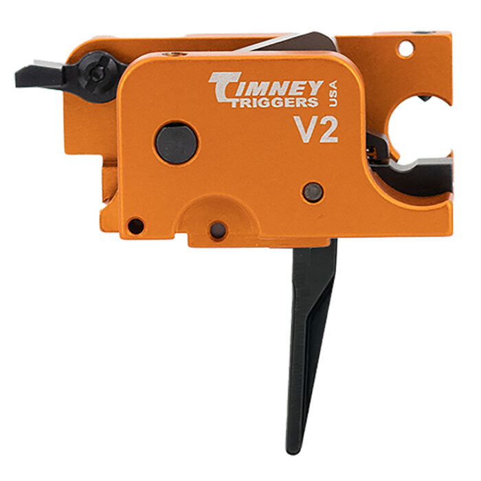 Timney Triggers SCORPIONST  V2 9mm Orange/Black Straight Fits CZ Scorpion